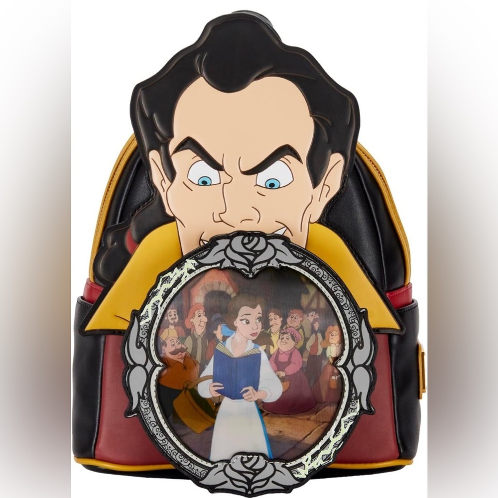 Disney Loungefly Villains Scene Gaston Mini Backpack NWT​